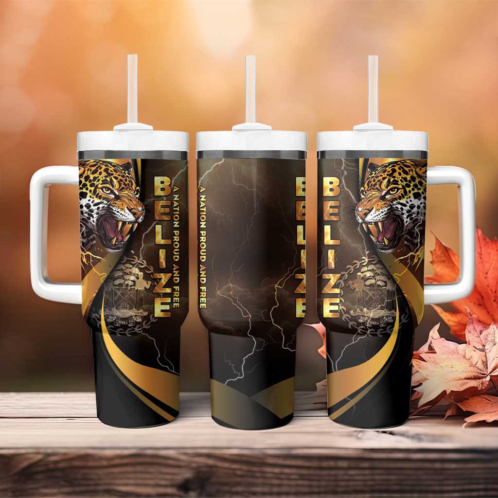Belize Emancipation Day Tumbler With Handle A Nation Proud And Free - Wonder Print Shop