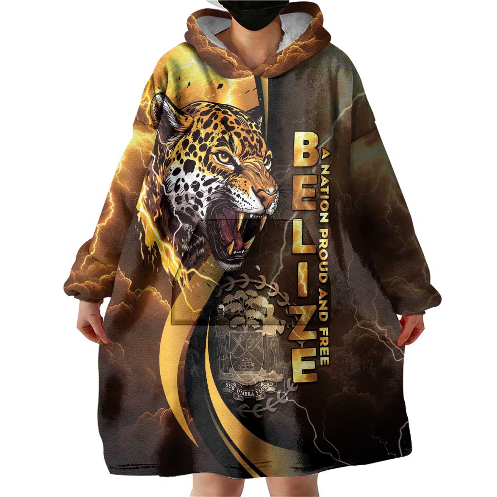 Belize Emancipation Day Wearable Blanket Hoodie A Nation Proud And Free - Wonder Print Shop