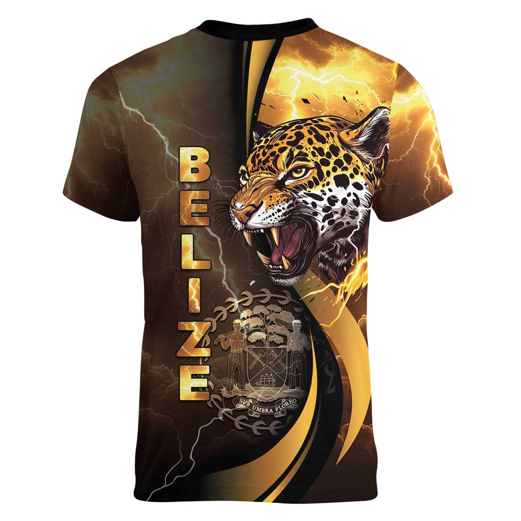 Belize Emancipation Day Women V-Neck T-Shirt A Nation Proud And Free - Wonder Print Shop