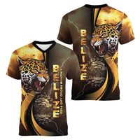 Belize Emancipation Day Women V-Neck T-Shirt A Nation Proud And Free - Wonder Print Shop