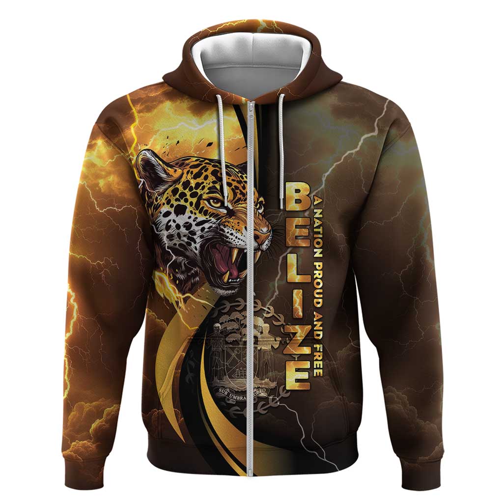 Belize Emancipation Day Zip Hoodie A Nation Proud And Free - Wonder Print Shop