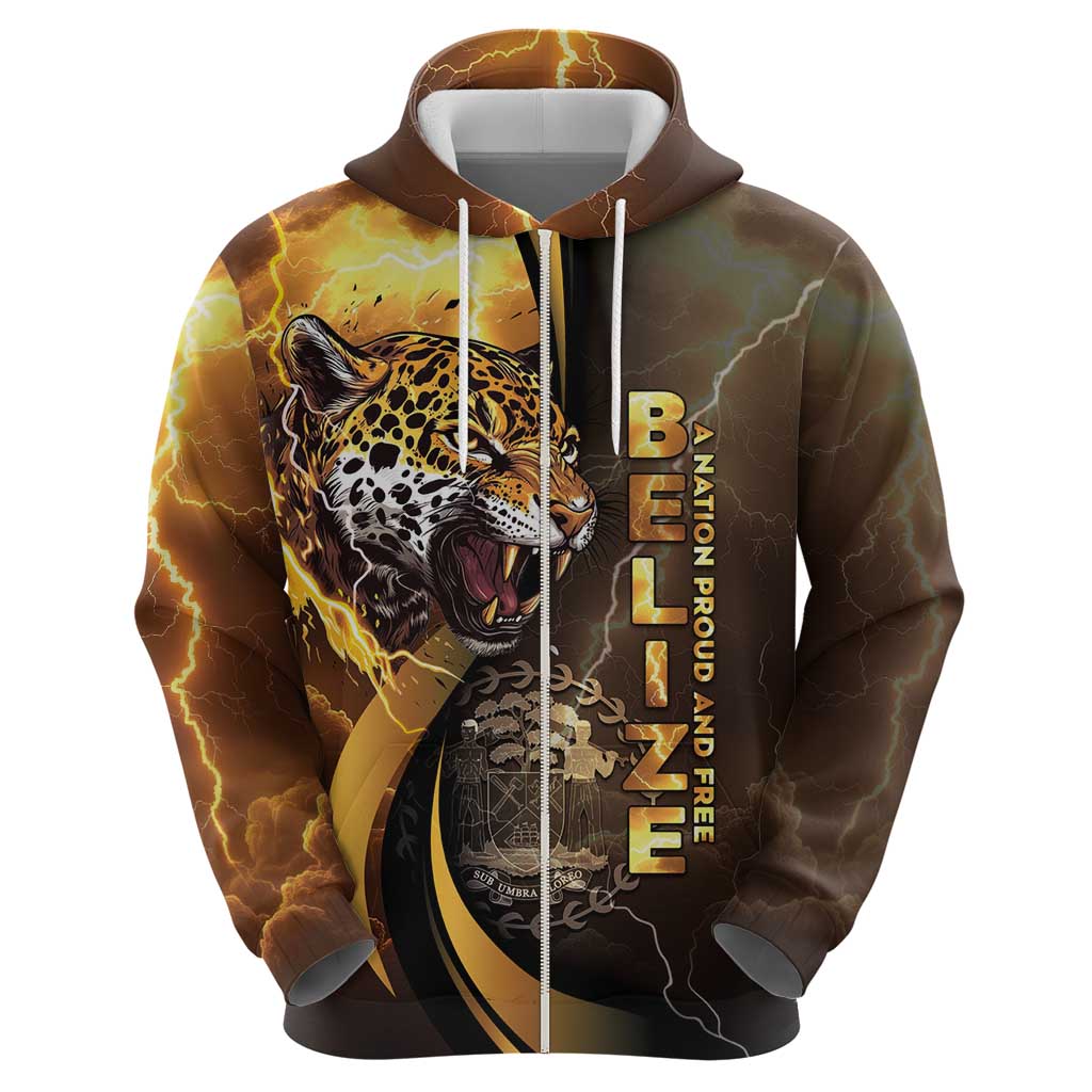 Belize Emancipation Day Zip Hoodie A Nation Proud And Free - Wonder Print Shop