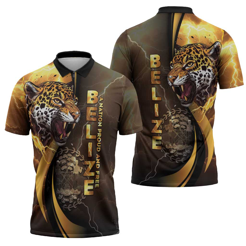 Belize Emancipation Day Zipper Polo Shirt A Nation Proud And Free - Wonder Print Shop