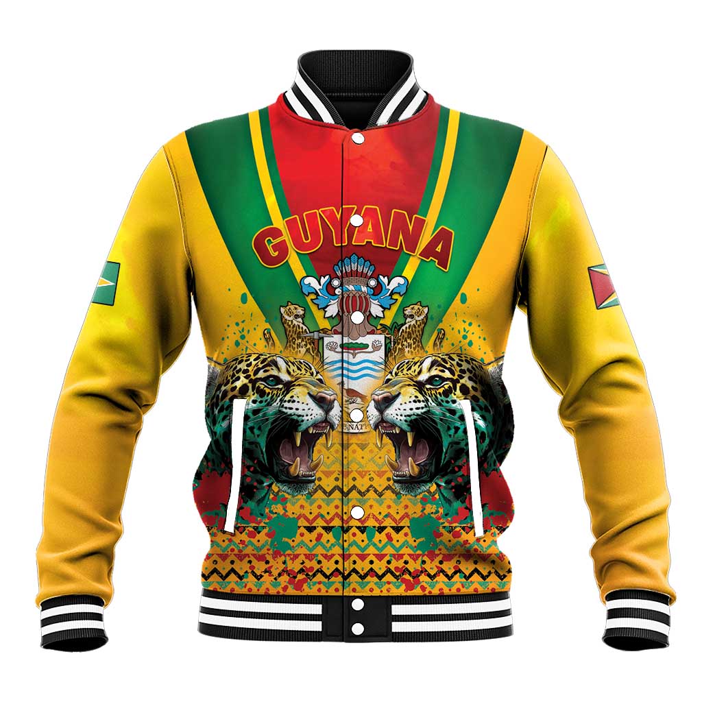 Guyana Emancipation Day Baseball Jacket Guyanese And Pride - Wonder Print Shop