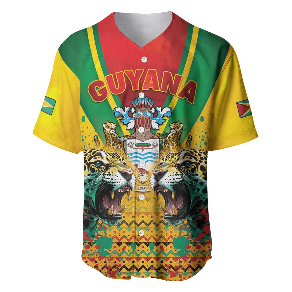 Guyana Emancipation Day Baseball Jersey Guyanese And Pride - Wonder Print Shop