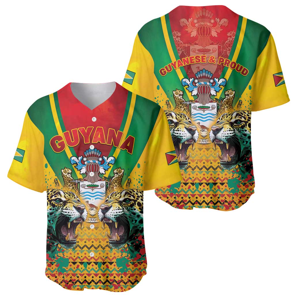 Guyana Emancipation Day Baseball Jersey Guyanese And Pride - Wonder Print Shop