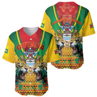 Guyana Emancipation Day Baseball Jersey Guyanese And Pride - Wonder Print Shop