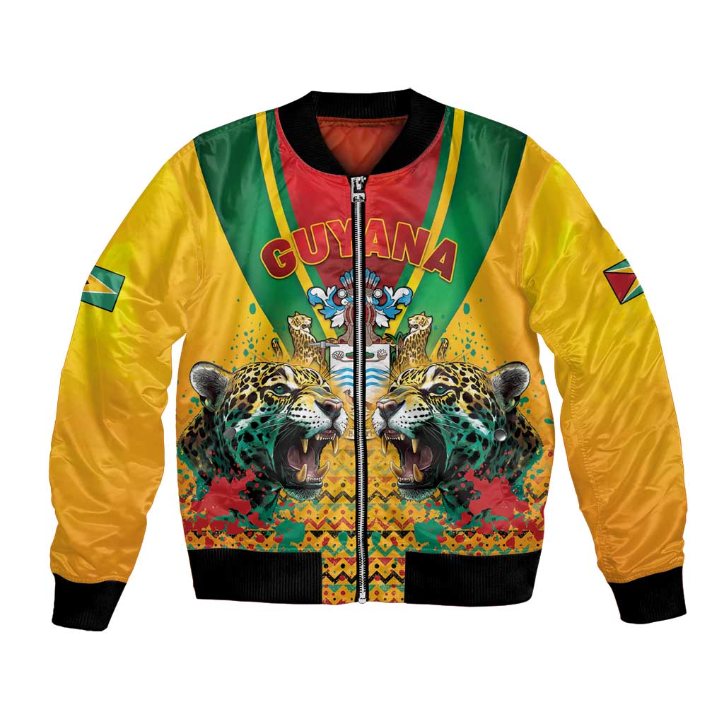 Guyana Emancipation Day Bomber Jacket Guyanese And Pride - Wonder Print Shop