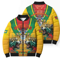 Guyana Emancipation Day Bomber Puffer Jacket Guyanese And Pride - Wonder Print Shop