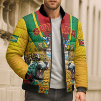 Guyana Emancipation Day Bomber Puffer Jacket Guyanese And Pride - Wonder Print Shop