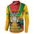 Guyana Emancipation Day Button Sweatshirt Guyanese And Pride - Wonder Print Shop