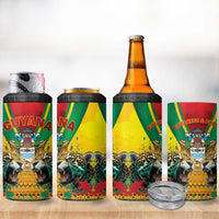 Guyana Emancipation Day 4 in 1 Can Cooler Tumbler Guyanese And Pride - Wonder Print Shop
