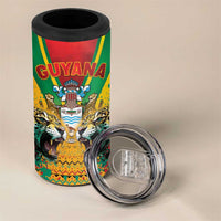 Guyana Emancipation Day 4 in 1 Can Cooler Tumbler Guyanese And Pride - Wonder Print Shop