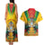 Guyana Emancipation Day Couples Matching Tank Maxi Dress and Hawaiian Shirt Guyanese And Pride - Wonder Print Shop
