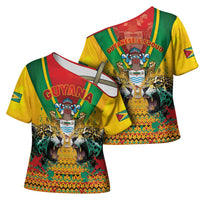 Guyana Emancipation Day Cross Shoulder Shirt Guyanese And Pride - Wonder Print Shop