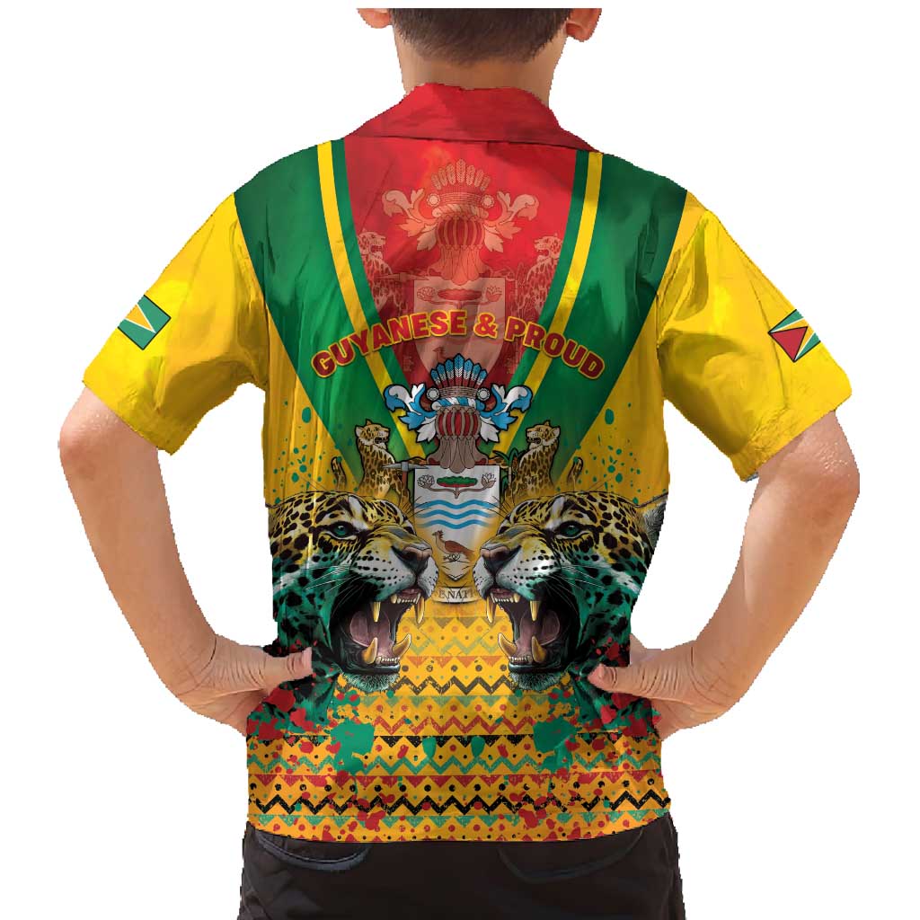 Guyana Emancipation Day Family Matching Mermaid Dress and Hawaiian Shirt Guyanese And Pride - Wonder Print Shop