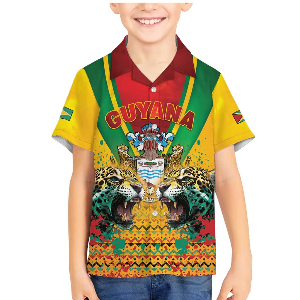 Guyana Emancipation Day Family Matching Mermaid Dress and Hawaiian Shirt Guyanese And Pride - Wonder Print Shop