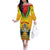 Guyana Emancipation Day Family Matching Off The Shoulder Long Sleeve Dress and Hawaiian Shirt Guyanese And Pride - Wonder Print Shop