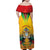 Guyana Emancipation Day Family Matching Off Shoulder Maxi Dress and Hawaiian Shirt Guyanese And Pride - Wonder Print Shop