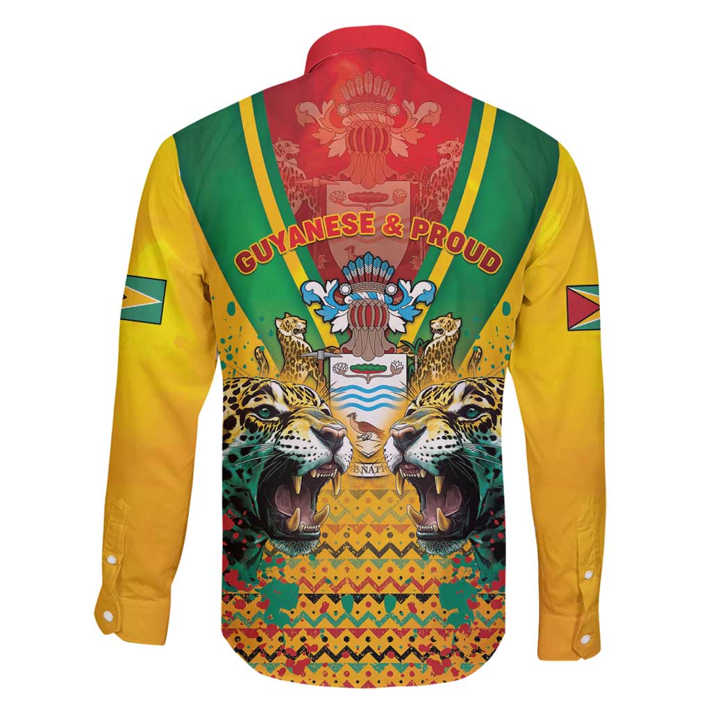 Guyana Emancipation Day Family Matching Off Shoulder Short Dress and Hawaiian Shirt Guyanese And Pride - Wonder Print Shop