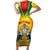 Guyana Emancipation Day Family Matching Short Sleeve Bodycon Dress and Hawaiian Shirt Guyanese And Pride - Wonder Print Shop