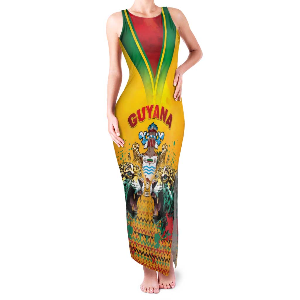 Guyana Emancipation Day Family Matching Tank Maxi Dress and Hawaiian Shirt Guyanese And Pride - Wonder Print Shop