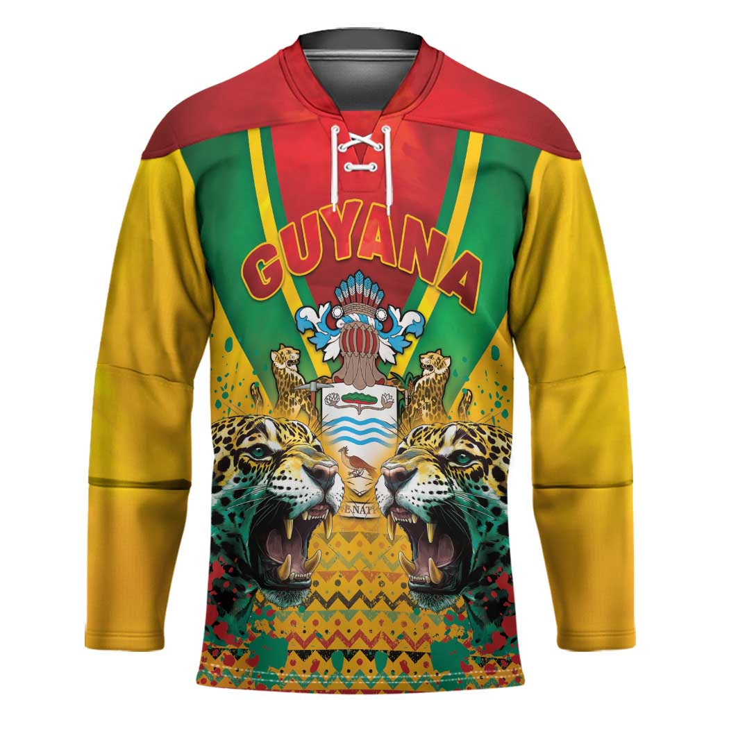 Guyana Emancipation Day Hockey Jersey Guyanese And Pride - Wonder Print Shop