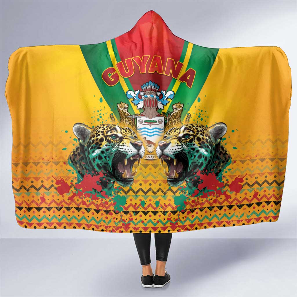 Guyana Emancipation Day Hooded Blanket Guyanese And Pride - Wonder Print Shop