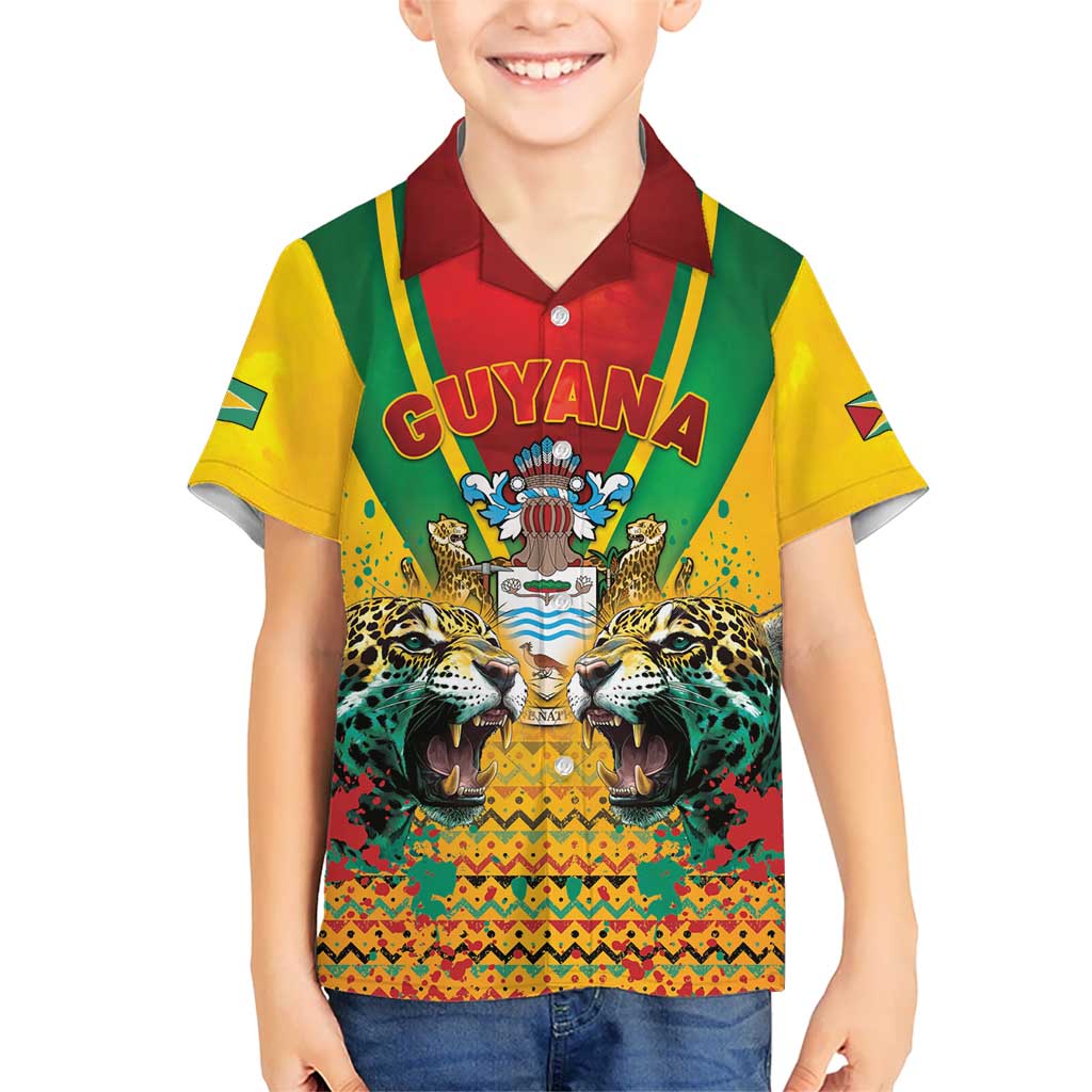 Guyana Emancipation Day Kid Hawaiian Shirt Guyanese And Pride - Wonder Print Shop