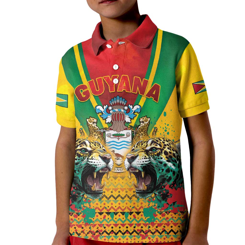 Guyana Emancipation Day Kid Polo Shirt Guyanese And Pride - Wonder Print Shop