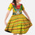 Guyana Emancipation Day Kid Short Sleeve Dress Guyanese And Pride - Wonder Print Shop