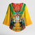 Guyana Emancipation Day Kimono Sleeve Blouse Guyanese And Pride - Wonder Print Shop
