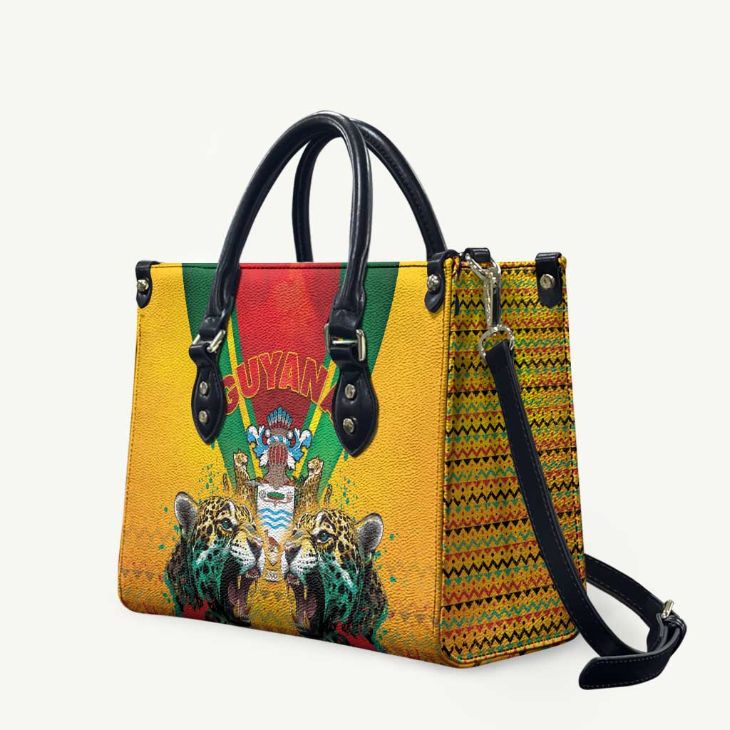 Guyana Emancipation Day Leather Bag Guyanese And Pride - Wonder Print Shop