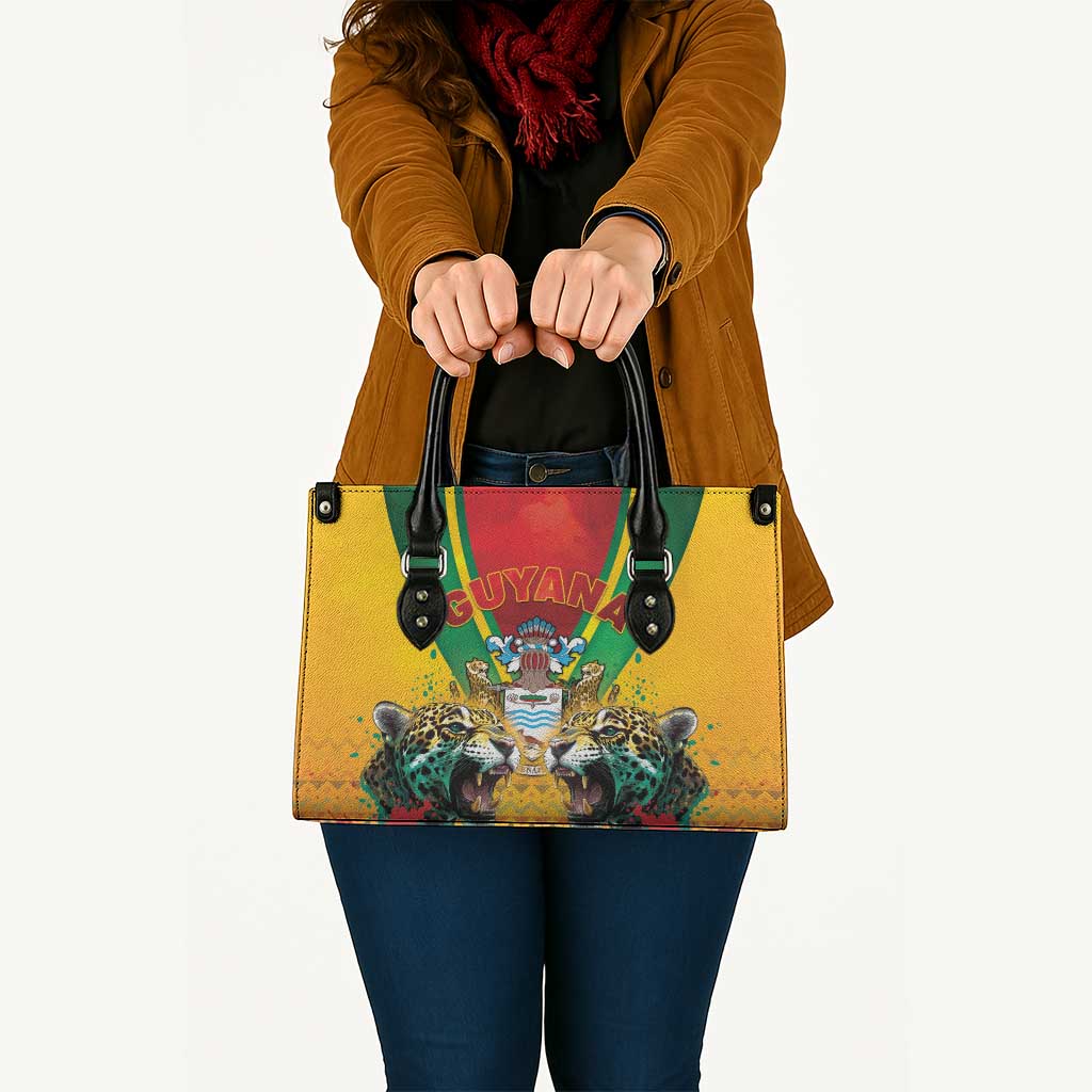 Guyana Emancipation Day Leather Bag Guyanese And Pride - Wonder Print Shop
