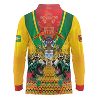 Guyana Emancipation Day Long Sleeve Polo Shirt Guyanese And Pride - Wonder Print Shop
