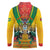 Guyana Emancipation Day Long Sleeve Polo Shirt Guyanese And Pride - Wonder Print Shop