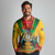 Guyana Emancipation Day Long Sleeve Polo Shirt Guyanese And Pride - Wonder Print Shop