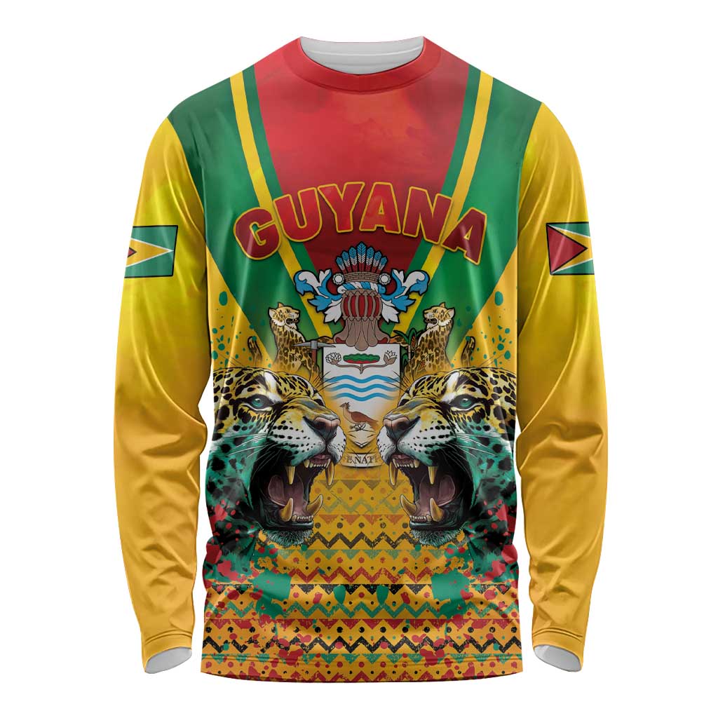 Guyana Emancipation Day Long Sleeve Shirt Guyanese And Pride - Wonder Print Shop