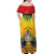 Guyana Emancipation Day Off Shoulder Maxi Dress Guyanese And Pride - Wonder Print Shop