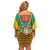 Guyana Emancipation Day Off Shoulder Short Dress Guyanese And Pride - Wonder Print Shop