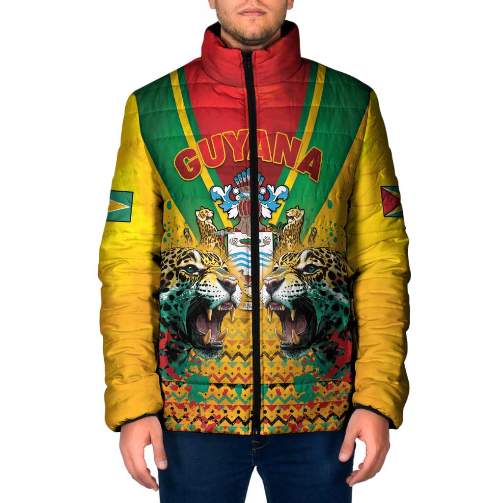 Guyana Emancipation Day Padded Jacket Guyanese And Pride - Wonder Print Shop
