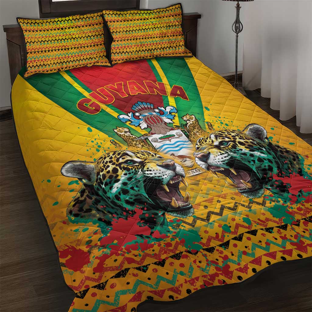 Guyana Emancipation Day Quilt Bed Set Guyanese And Pride - Wonder Print Shop