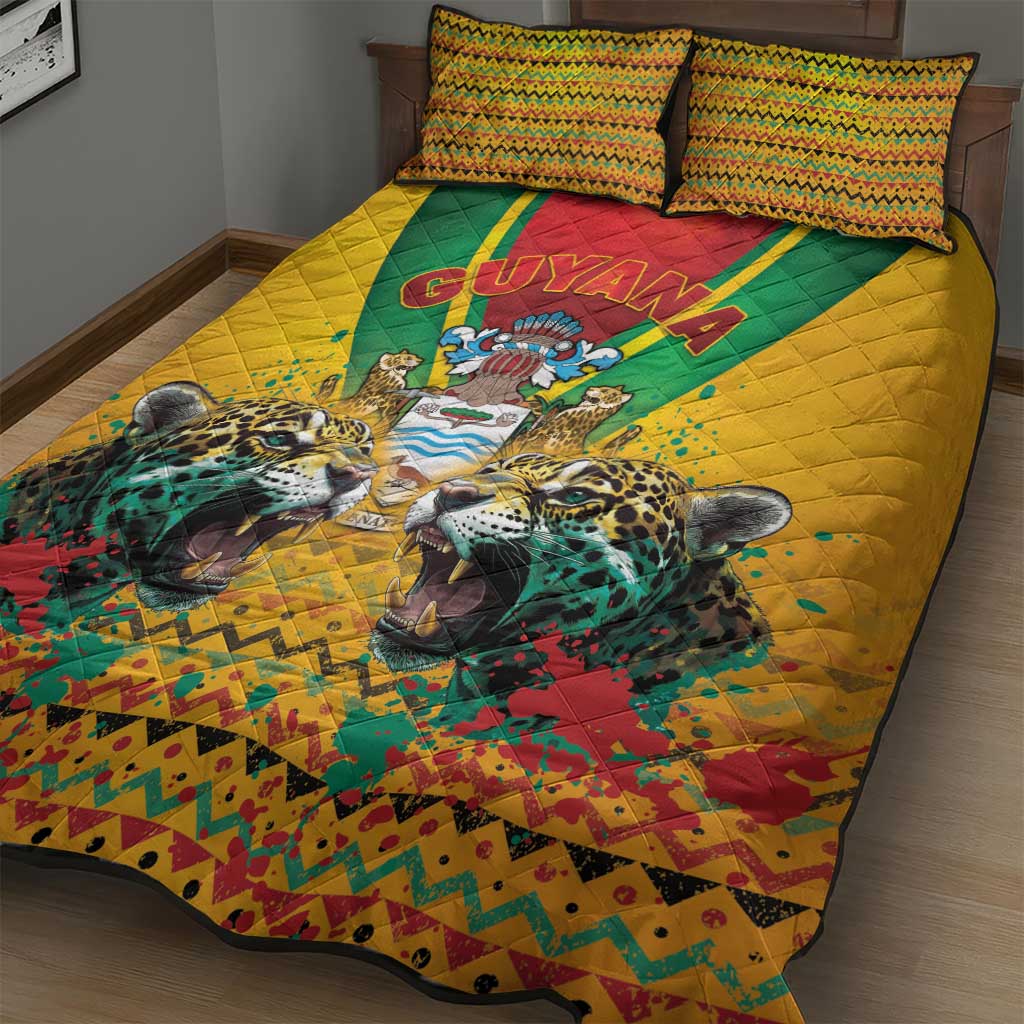 Guyana Emancipation Day Quilt Bed Set Guyanese And Pride - Wonder Print Shop