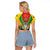 Guyana Emancipation Day Raglan Cropped T Shirt Guyanese And Pride - Wonder Print Shop