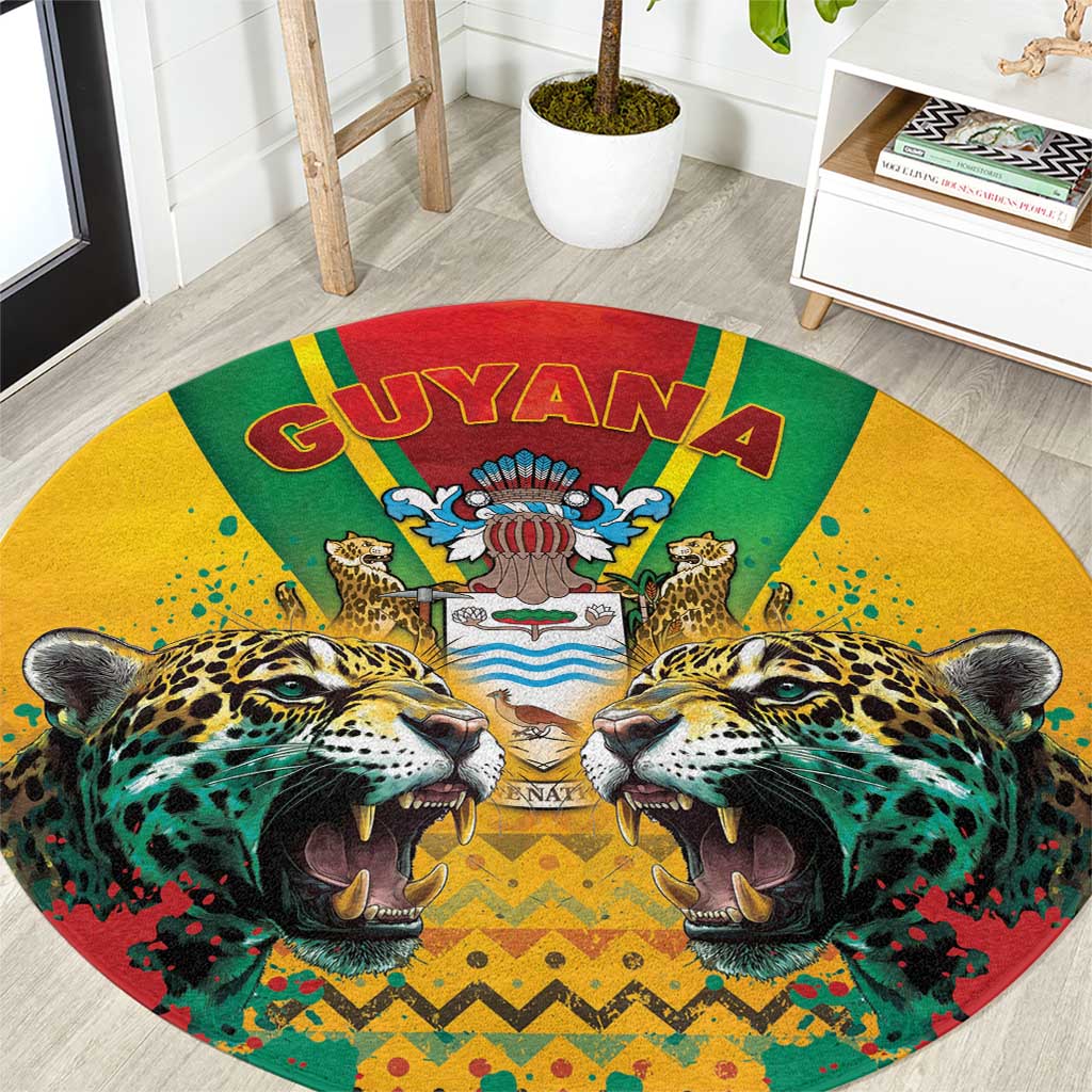 Guyana Emancipation Day Round Carpet Guyanese And Pride - Wonder Print Shop