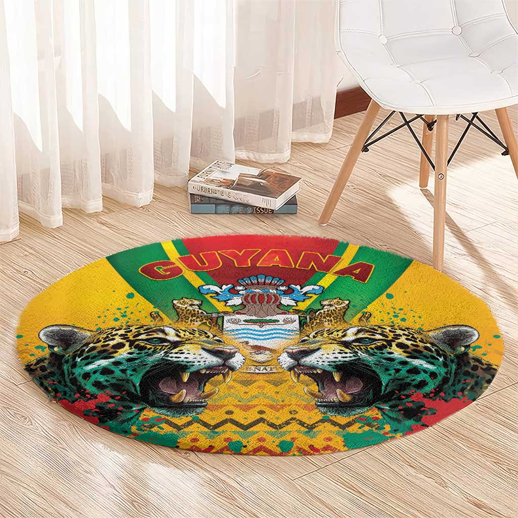 Guyana Emancipation Day Round Carpet Guyanese And Pride - Wonder Print Shop