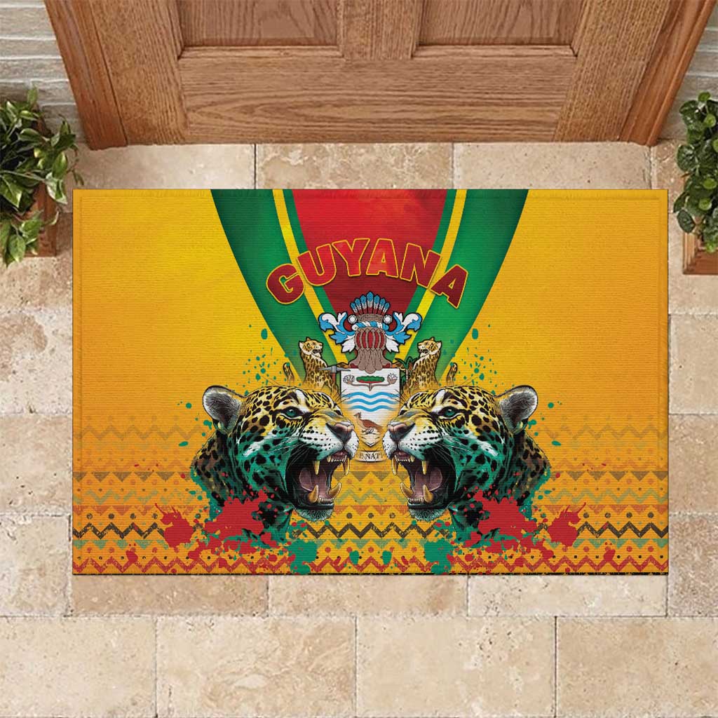 Guyana Emancipation Day Rubber Doormat Guyanese And Pride - Wonder Print Shop