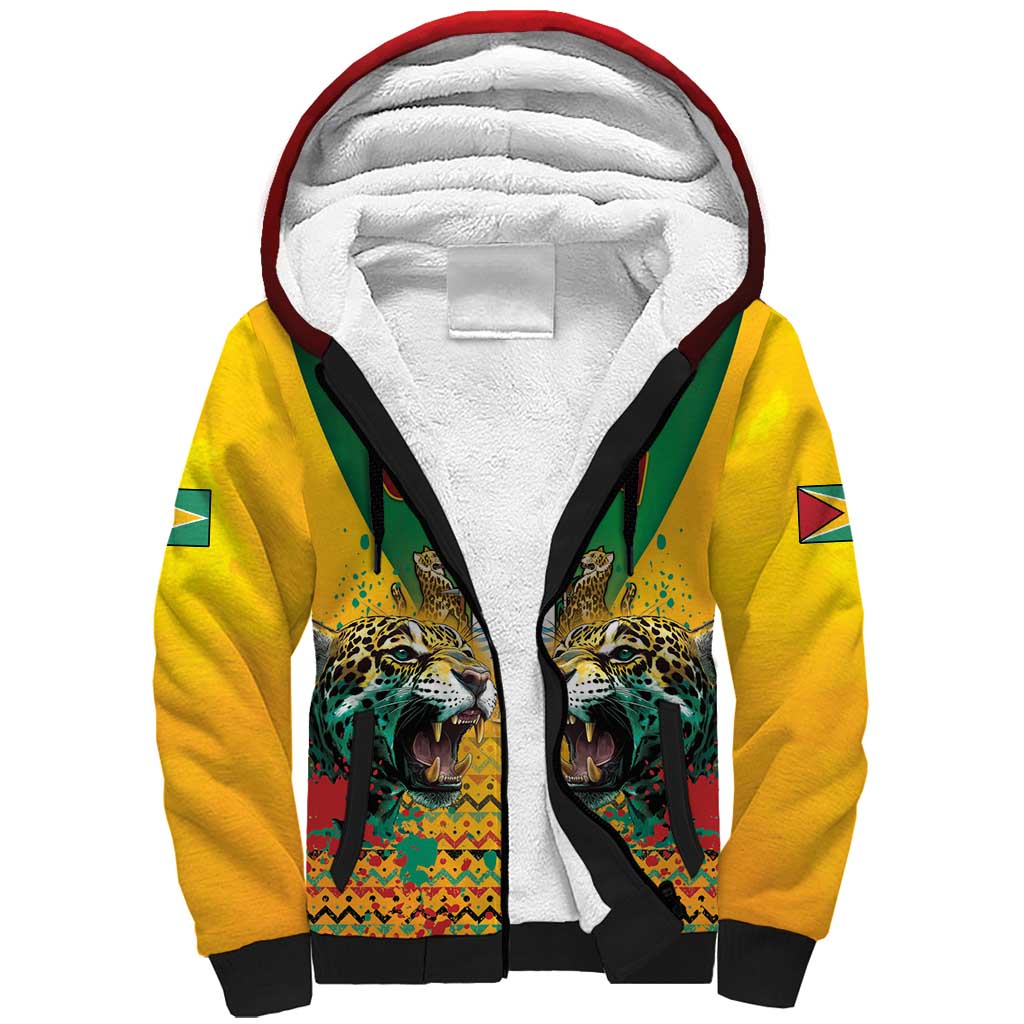 Guyana Emancipation Day Sherpa Hoodie Guyanese And Pride - Wonder Print Shop