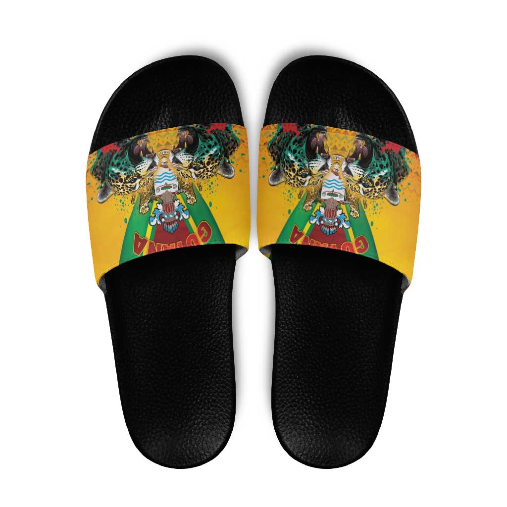 Guyana Emancipation Day Slide Sandals Guyanese And Pride - Wonder Print Shop