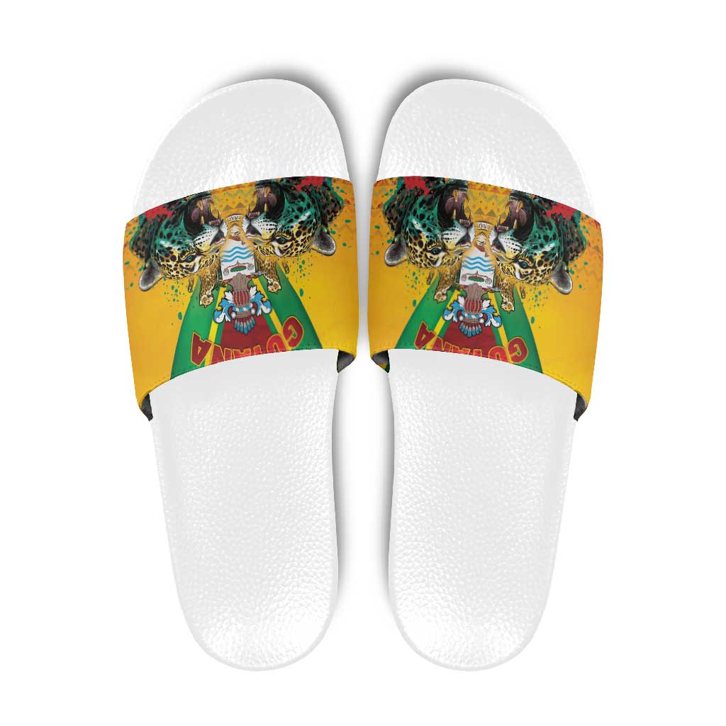 Guyana Emancipation Day Slide Sandals Guyanese And Pride - Wonder Print Shop